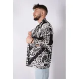Camicie(U) Uomo Camicia Casual Uomo Estate Made in Italia Tempo libero Colore Unico Standard Bottoni — foto 3