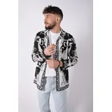 Camicie(U) Uomo Camicia Casual Uomo Estate Made in Italia Tempo libero Colore Unico Standard Bottoni — foto 1