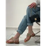 Sandali Donna Primavera/Estate Made in Cina Tempo libero Tacco Largo Infradito — foto 5