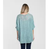 Camicetta Camicia Casual Donna Primavera/Estate Made in Italia Quotidiano Colore Unico Standard — foto 4