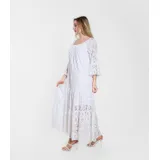 Vestiti Camicetta Camicia Casual Donna Primavera/Estate Made in Italia Quotidiano Colore Unico Standard — foto 3