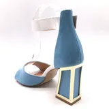 Sandali con Tacchi Donna Estate Made in Cina Quotidiano Tacco Largo Aperta — foto 4