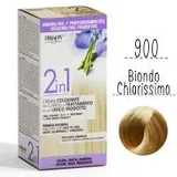 Per capelli colorati Dikson 2in1 crema colorante senza ammoniaca - 900 Biondo Chiarissimo — foto 1