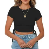 T-Shirt & Top(D) Genere T-Shirt Donna Primavera/Estate Made in Italia Quotidiano Vari Colori Standard — foto 5