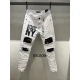 Jeans Slim Fit Uomo Primavera Made in Cina Quotidiano Colore Unico Standard — foto 1