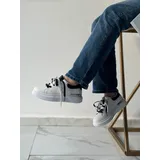 Sneakers basse Donna Primavera Made in Cina Tempo libero Colore Unico Plateau Anteriore Tonda — foto 1