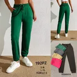 Pantaloni Sportivi Donna Primavera/Estate Made in Cina Quotidiano Vari Colori Standard Lacci — foto 1