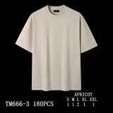 T-shirt Uomo Uomo Quattro stagioni Made in Cina Quotidiano Vari Colori Oversize Monocromo — foto 1