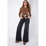 Jeans(D) Genere Jeans Larghi Donna Quattro stagioni Made in Cina Tempo libero Colore Unico Standard — foto 1