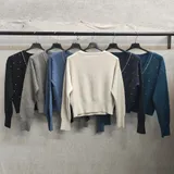 T-Shirt & Top(D) Genere T-Shirt Donna Autunno/Inverno Made in Cina Quotidiano Colore Unico Standard — foto 3
