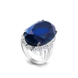 Anello Ovale in Vetro Colorato — foto 1