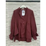 T-Shirt & Top(D) Genere Camicia caftani Donna Autunno Made in Italia Quotidiano Vari Colori Standard Monocromo — foto 7