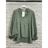 T-Shirt & Top(D) Genere Camicia caftani Donna Autunno Made in Italia Quotidiano Vari Colori Standard Monocromo — foto 5