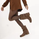 Stivali Biker con fibbie Super leggero Tacco 3 cm Donna Autunno/Inverno Made in China Quotidiano Piatto Tonda MARTIN PESCATORE — foto 1