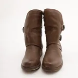 Stivali Biker con fibbie Super leggero Tacco 3 cm Donna Autunno/Inverno Made in China Quotidiano Piatto Tonda MARTIN PESCATORE — foto 3