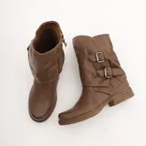 Stivali Biker con fibbie Super leggero Tacco 3 cm Donna Autunno/Inverno Made in China Quotidiano Piatto Tonda MARTIN PESCATORE — foto 5