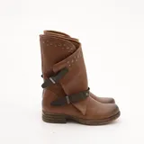 Stivali Biker con fibbie e borchie Super leggero Tacco 3 cm Donna Autunno/Inverno Made in China Quotidiano Piatto Tonda MARTIN PESCATORE — foto 4