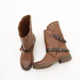 Stivali Biker con fibbie e borchie Super leggero Tacco 3 cm Donna Autunno/Inverno Made in China Quotidiano Piatto Tonda MARTIN PESCATORE — foto 5