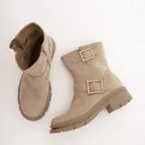 Stivaletti Anfibi con fibbie Super leggero Tacco 3 cm Donna Autunno/Inverno Made in China Quotidiano Piatto Tonda MARTIN PESCATORE — foto 5