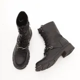 Stivaletti Anfibi con lacci e catena Super leggero Tacco 3 cm Donna Autunno/Inverno Made in China Quotidiano Piatto Tonda MARTIN PESCATORE — foto 5