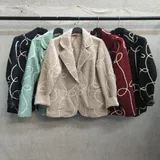 Cappotti(D) Genere Giacca Cappotti Corti Donna Autunno/Inverno Made in Italia Quotidiano Colori Casuale Curvy(taglie forti) — foto 1