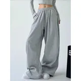 Pantaloni Sportivi Donna Quattro stagioni Made in Cina Quotidiano Vari Colori Standard Monocromo Lacci — foto 1
