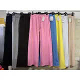Pantaloni Sportivi Donna Quattro stagioni Made in Cina Quotidiano Vari Colori Standard Monocromo Lacci — foto 3