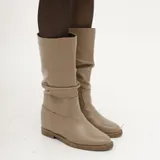 Stivali Cavallerizza con zeppa interna 5 cm Super leggero Altezza suola 2 cm Donna Autunno/Inverno Made in China Quotidiano Tacco interno Tonda MARTIN PESCATORE — foto 3