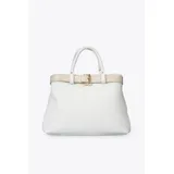 Borsa a Mano Donna Autunno/Inverno Made in Italia Quotidiano Colore Unico Cerniera lampo — foto 1