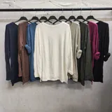 Maglierie&Felpe(D) Genere Felpa Pullover Donna Autunno/Inverno Made in Italia Quotidiano Colore Unico Curvy(taglie forti) — foto 3