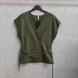 T-Shirt & Top(D) Genere Canottiera Donna Autunno/Inverno Made in Italia Quotidiano Colore Unico Curvy(taglie forti) — foto 4