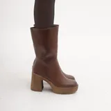 Stivali Con plateau Super leggero Tacco 12 cm Donna Autunno/Inverno Made in China Quotidiano Tacco Alto Tonda MARTIN PESCATORE — foto 5