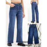 Jeans Larghi Donna Quattro stagioni Made in Cina Quotidiano Vari Colori Standard — foto 1