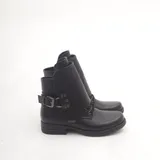Stivaletti Biker con fibbie e lacci Tacco 5 cm Donna Autunno/Inverno Made in China Quotidiano Tacco Largo Tonda MARTIN PESCATORE — foto 4