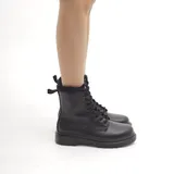 Stivaletti Anfibi con pelliccia e lacci Super leggero Tacco 5 cm Donna Autunno/Inverno Made in China Quotidiano Tacco Largo Tonda MARTIN PESCATORE — foto 3