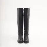 Stivali Cavallerizza Gambale sopra ginocchio con accessori Super leggero Tacco 3 cm Donna Autunno/Inverno Made in China Quotidiano Piatto Tonda MARTIN PESCATORE — foto 4