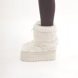 Stivali da neve con pelliccia Super leggero Altezza suola 5 cm Donna Autunno/Inverno Made in China Quotidiano Zeppe Tonda MARTIN PESCATORE — foto 4