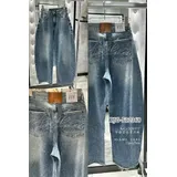 Jeans(D) Genere Jeans Larghi Donna Quattro stagioni Made in Cina Tempo libero Colore Unico Standard — foto 3