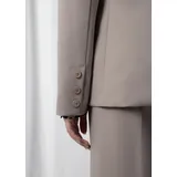 Giacca Blazer Giacca Donna Autunno/Inverno Made in Italia Quotidiano Colore Unico Oversize — foto 4