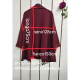Giacche(D) Genere Giacca Leggere Giacca Donna Autunno/Inverno Made in Italia Tempo libero Colori Casuale Curvy(taglie forti) Monocromo — foto 4