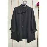 Giacche(D) Genere Giacca Leggere Giacca Donna Autunno/Inverno Made in Italia Tempo libero Colori Casuale Curvy(taglie forti) Monocromo — foto 5