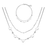 Parure Cuore & Zirconia & Doppio Filo — foto 1