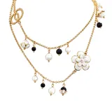 Collana Lunga con Perle e Pietre — foto 3