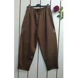 Pantaloni(D) Genere Pantaloni Donna Autunno/Inverno Made in Italia Tempo libero Colori Casuale Curvy(taglie forti) Monocromo Viscosa — foto 3