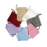 50pz Sacchetti Regalo in Lino 13x18cm — foto 1