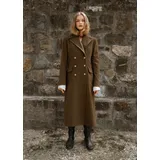 Cappotti Cappotti Classici Donna Autunno/Inverno Made in Italia Quotidiano Colore Unico Standard Bottoni — foto 1