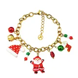 Bracciale a Catena con Charms Natalizi — foto 1