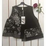 T-Shirt & Top(D) Genere Canottiera Donna Autunno/Inverno Made in Italia Tempo libero Colori Casuale Curvy(taglie forti) Fiori — foto 1