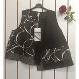 T-Shirt & Top(D) Genere Canottiera Donna Autunno/Inverno Made in Italia Tempo libero Colori Casuale Curvy(taglie forti) Fiori — foto 5