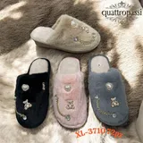 Ciabatte Donna Autunno/Inverno Made in Cina Quotidiano Plateau Anteriore Aperta — foto 1